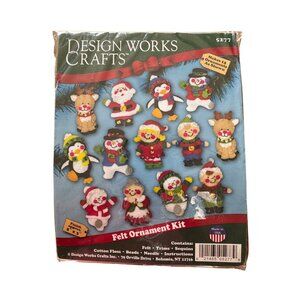 DIY Felt Christmas Ornament Kit With 12 Designs By Design Works Crafts
